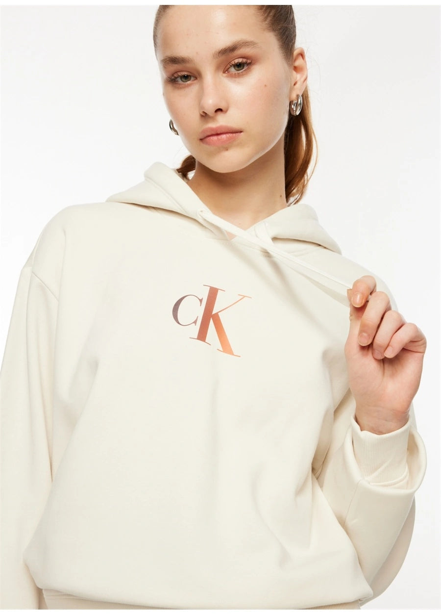 Calvin klein Gradient Logo Women Sweatshirt White - J20J222346_BIYBI